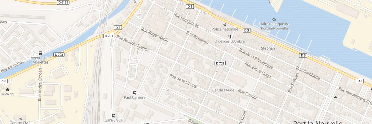 Plan du 205 Rue Anatole France à Port-la-Nouvelle