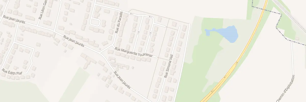 Plan du 14 Rue Marguerite Yourcenar à Évin-Malmaison