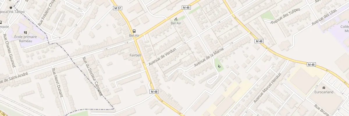 Plan du 33 Av de Verdun à Saint-André-lez-Lille