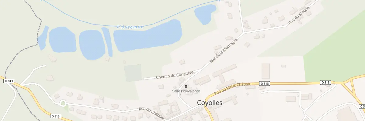 Plan du 2 Che du Cimetière à Coyolles