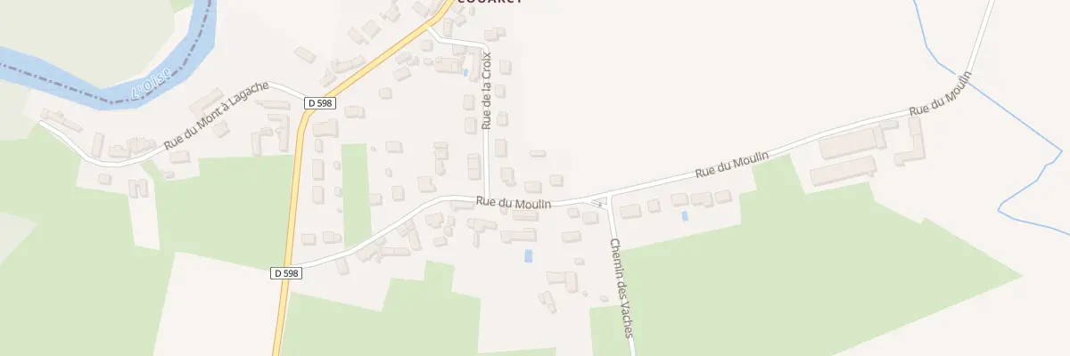 Plan du 818 Rue du Moulin à Pontoise-lès-Noyon