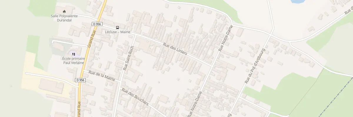 Plan du 34 Rue des Liniers à Lécluse