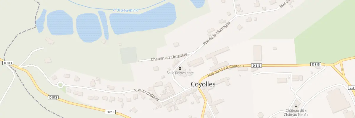 Plan du 3 Rue de la Montagne à Coyolles