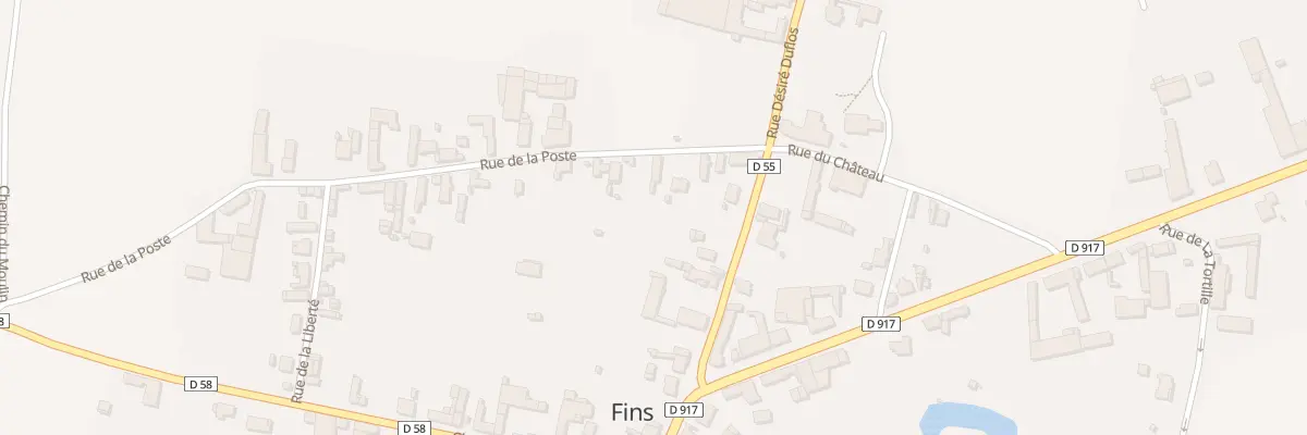 Plan du 7 Rue de la Poste à Fins