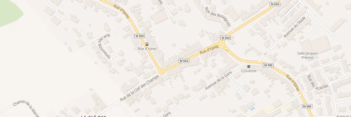 Plan du 1110 Rue d’Ypres à Wambrechies