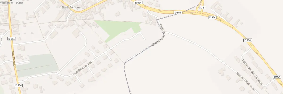 Plan du 402 Rue Simone Veil à Wahagnies