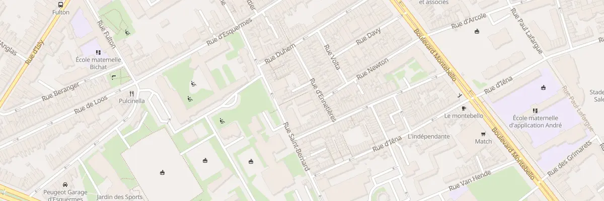 Plan du 21 Rue Saint Bernard à Lille