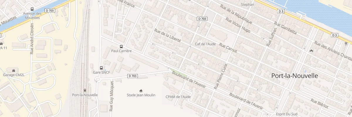 Plan du 94 Rue de la Paix à Port-la-Nouvelle