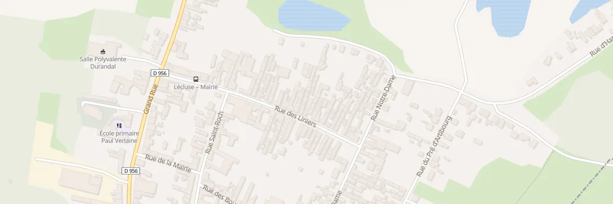 Plan du 55 Rue des Liniers à Lécluse