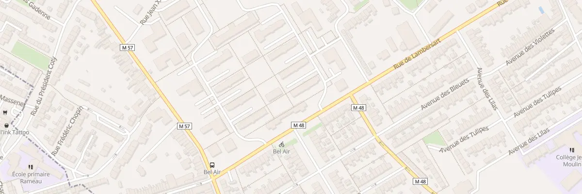 Plan du 72D Rue de Lambersart à Saint-André-lez-Lille