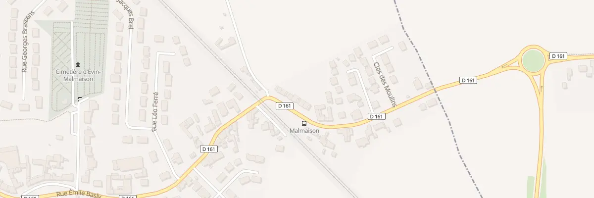 Plan du 32 Rue Emile Basly à Évin-Malmaison