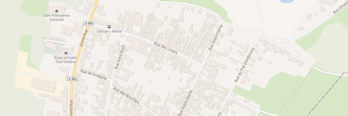 Plan du 38 Rue des Liniers à Lécluse