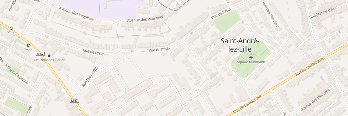 Plan du 89 Rue de l’Yser à Saint-André-lez-Lille