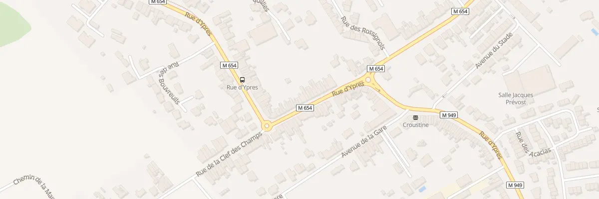 Plan du 1090 Rue d’Ypres à Wambrechies
