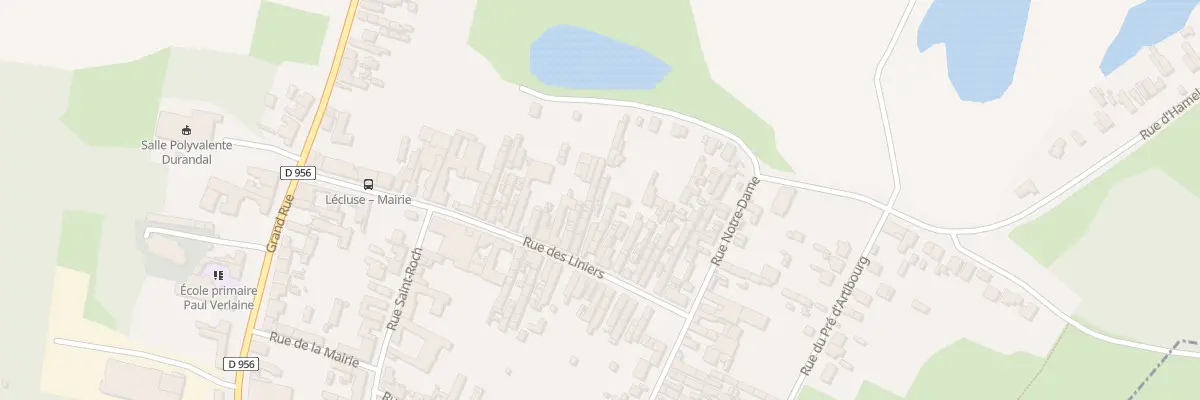 Plan du 65 Rue des Liniers à Lécluse