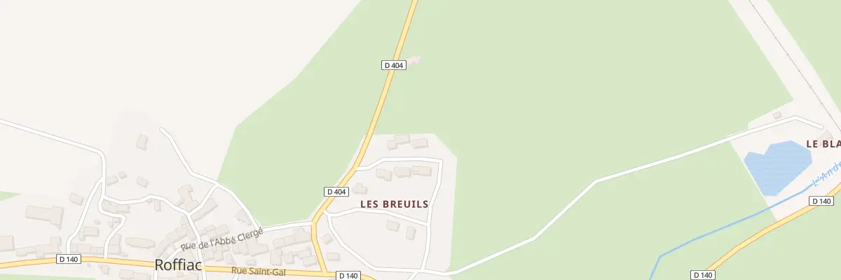 Plan du 14 Les Breuils à Roffiac