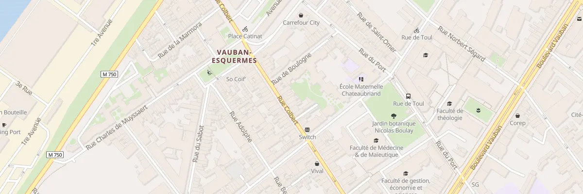 Plan du 171 Rue Colbert à Lille