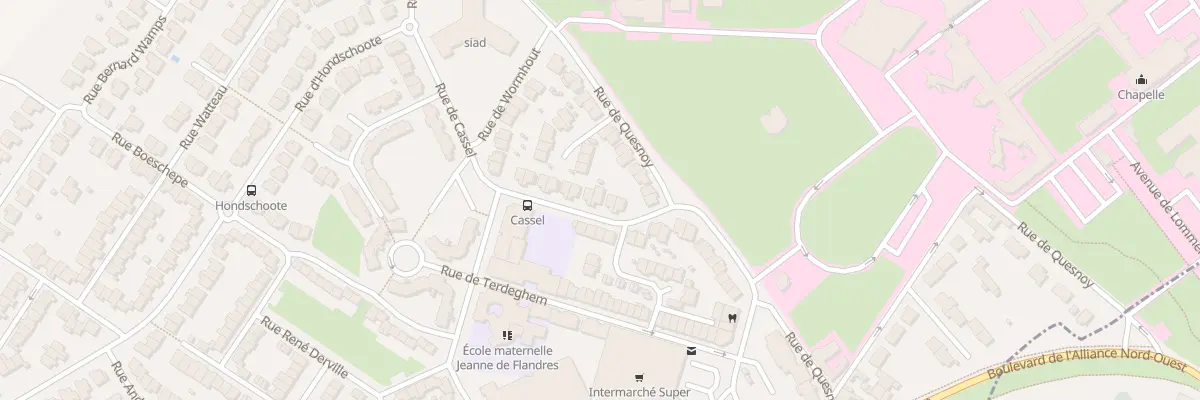 Plan du 6 Rue de Cassel à Marquette-lez-Lille
