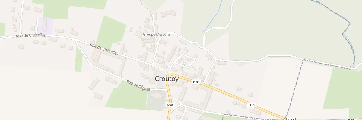 Plan du 2 Rue du 9 Juin 1940 à Croutoy