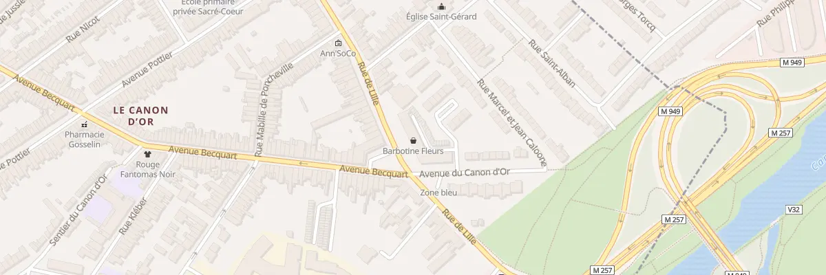 Plan du 257 Rue de Lille à Lambersart