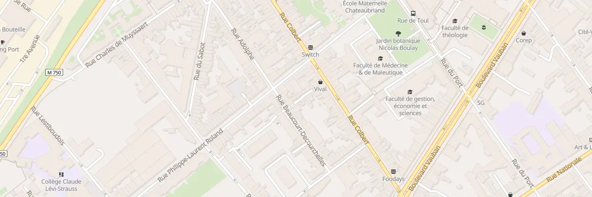 Plan du 1 Cour Ste Agnes Rue Beaucourt de à Lille