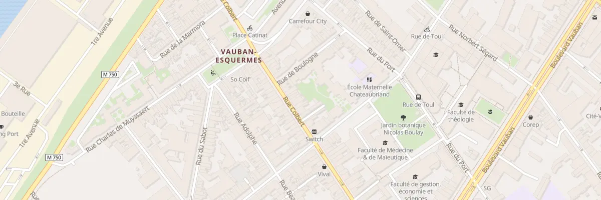 Plan du 169 Rue Colbert à Lille