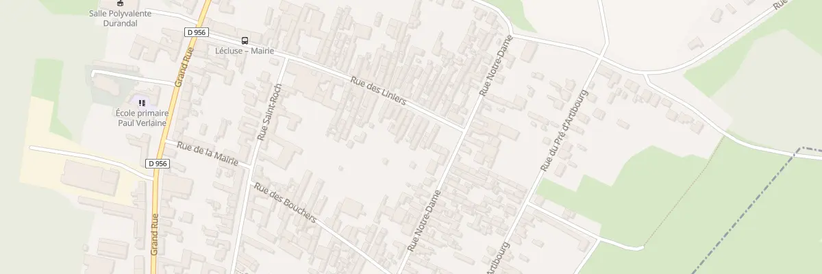 Plan du 46 Rue des Liniers à Lécluse