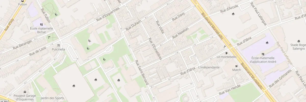 Plan du 36 Rue d’Ennetières à Lille