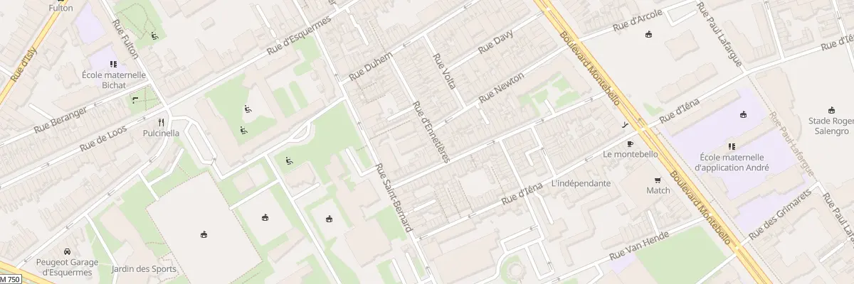Plan du 38 Rue d’Ennetières à Lille