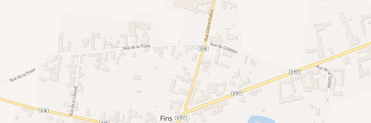 Plan du 3 Rue de la Poste à Fins