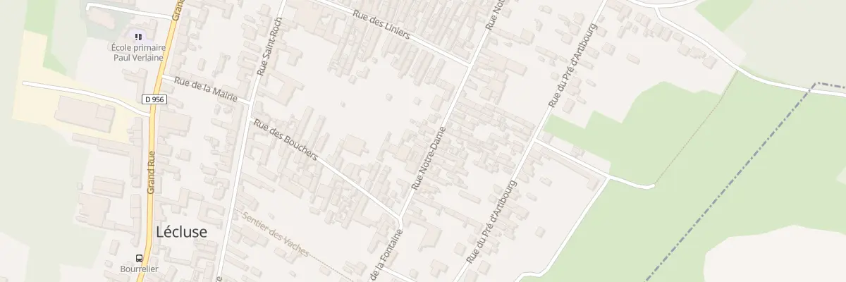 Plan du 22 Rue Notre - Dame à Lécluse