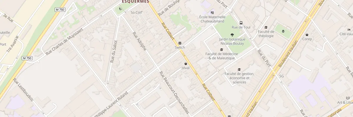 Plan du 7 Rue Roland à Lille