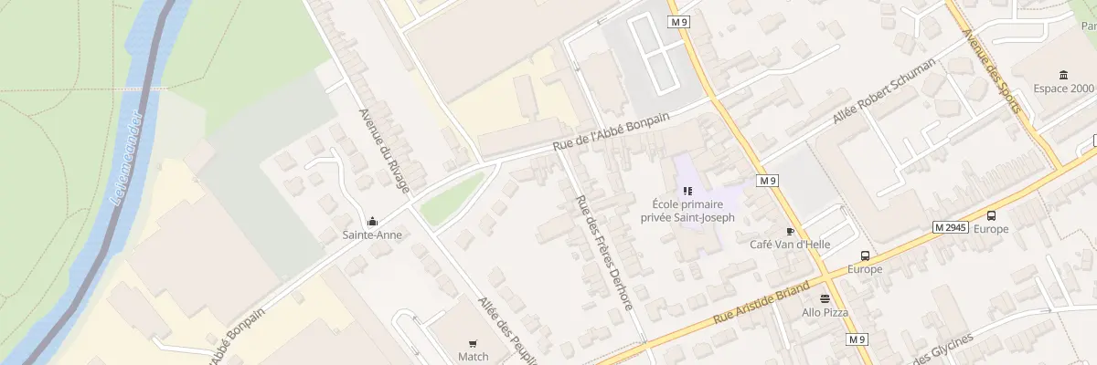 Plan du 33 Rue de l’Abbé Bonpain à Wervicq-Sud