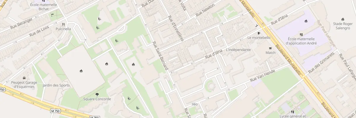 Plan du 3 Crs du 39 Rue Saint Bernard à Lille