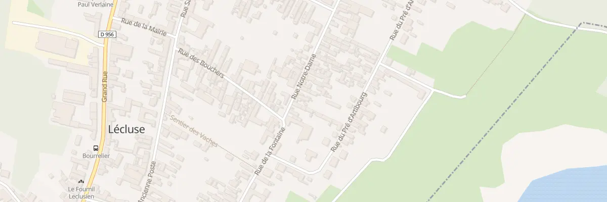 Plan du 75 Rue Notre - Dame à Lécluse
