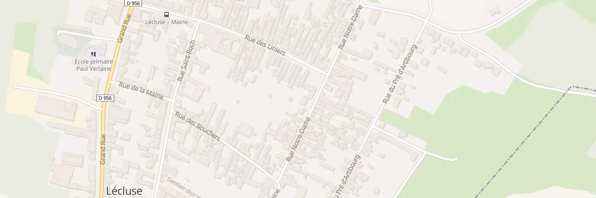 Plan du 54 Rue des Liniers à Lécluse