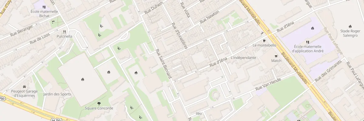 Plan du 24 Cour d’Iena 207 Rue d’Iena à Lille