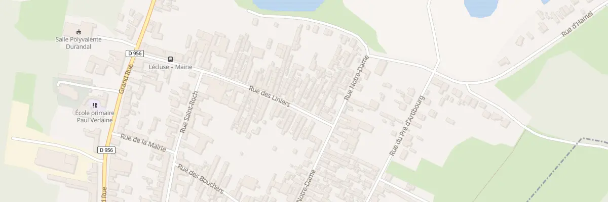 Plan du 81 Rue des Liniers à Lécluse