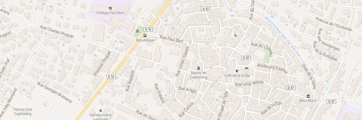 Plan du 14 Rue Lucien Salette à Capestang