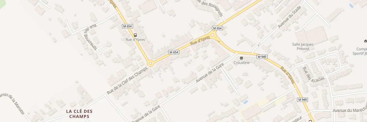 Plan du 1079 Rue d’Ypres à Wambrechies
