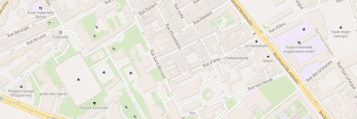 Plan du 18 Cour d’Iena 207 Rue d’Iena à Lille