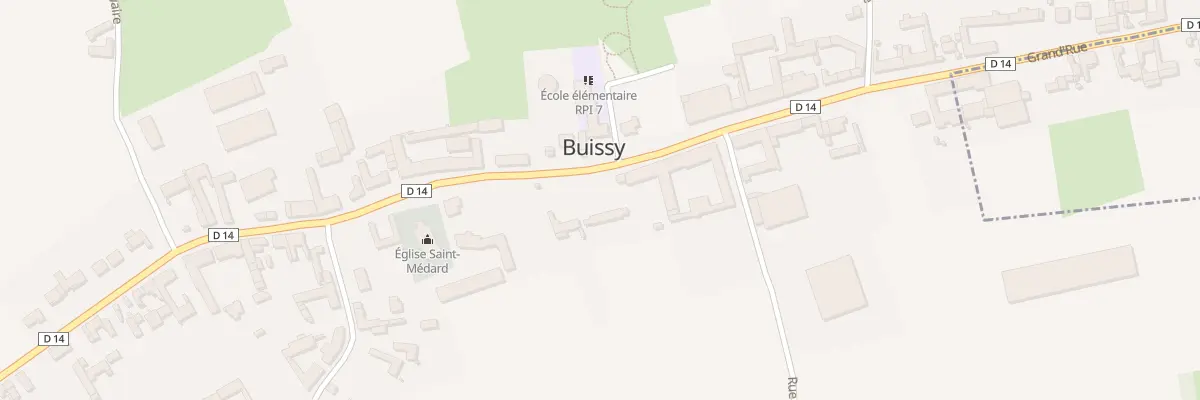 Plan du 14 Gr Grand Rue à Buissy