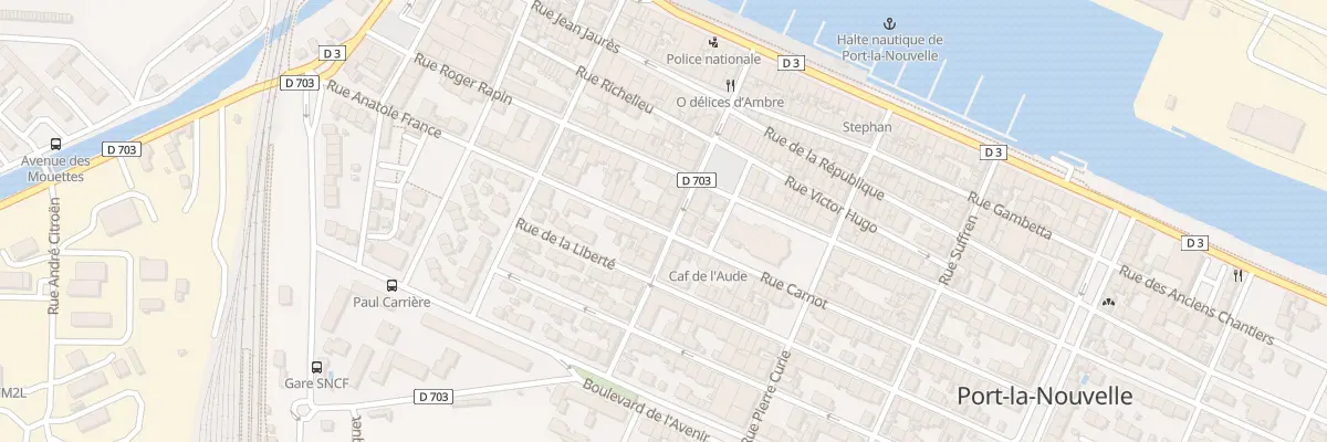 Plan du 279 Rue Anatole France à Port-la-Nouvelle