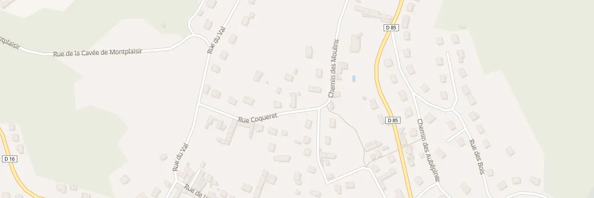 Plan du 6 Rue Coqueret à Attichy