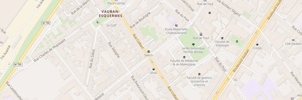 Plan du 10 Rue Roland à Lille