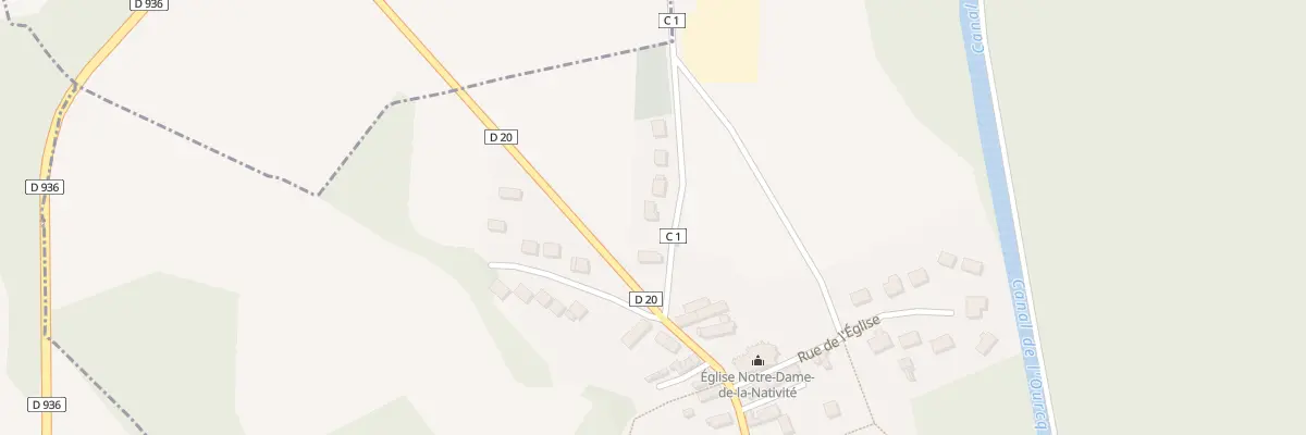 Plan de Rte Beauval à Varinfroy