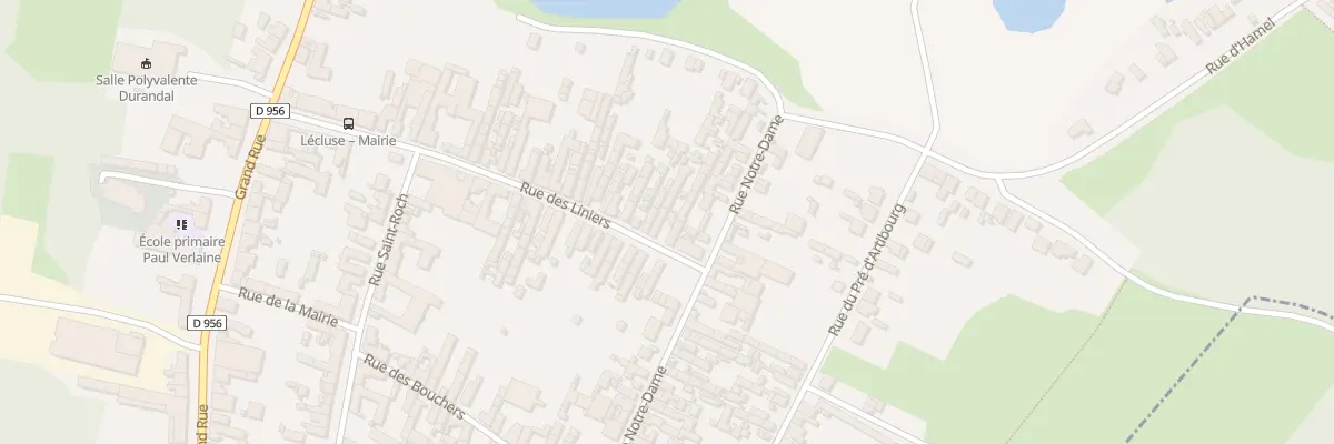 Plan du 97 Rue des Liniers à Lécluse