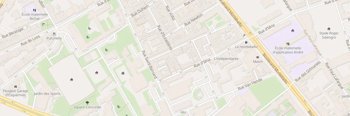 Plan du 6 Cité d’Iena 201 Rue d’Iena à Lille