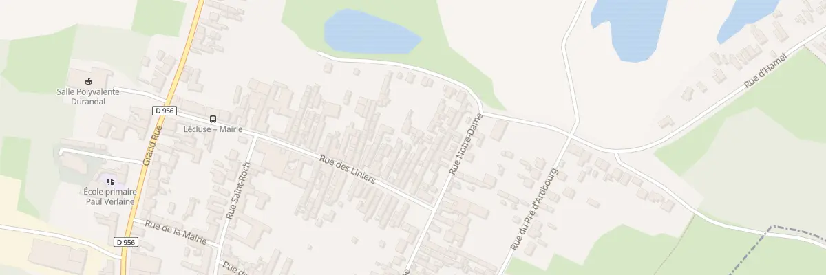 Plan du 89 Rue des Liniers à Lécluse