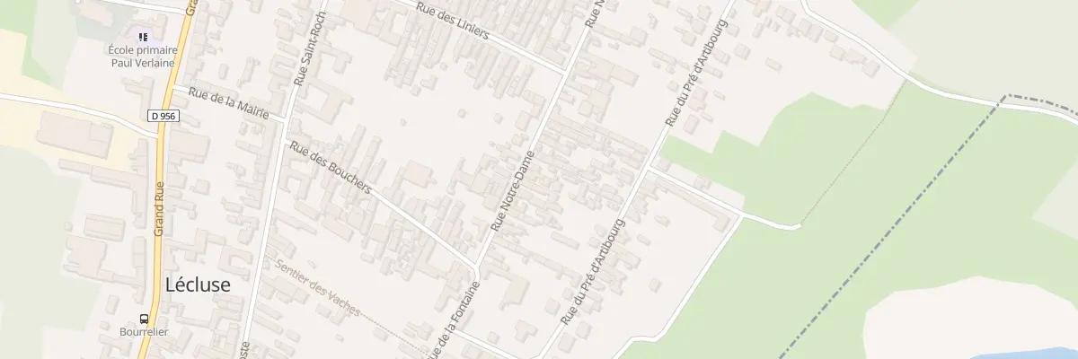 Plan du 55 Rue Notre - Dame à Lécluse